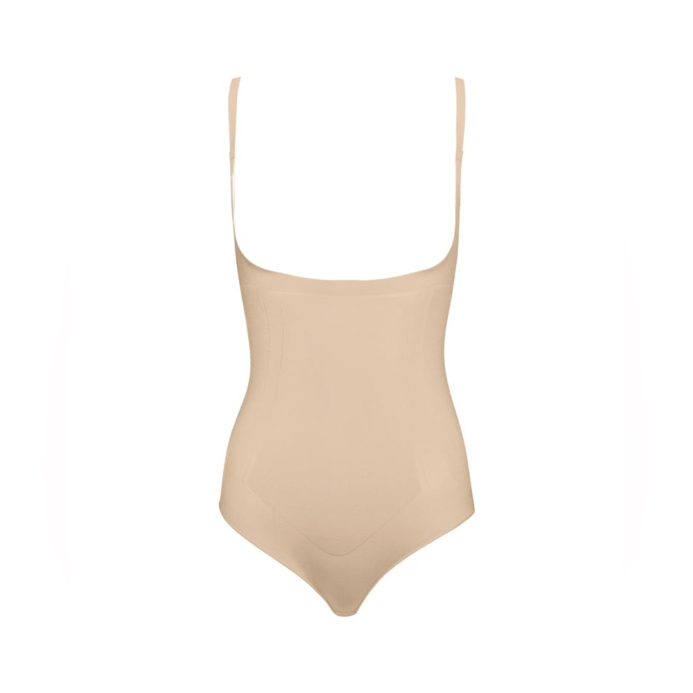 Spanx Open-Bust Panty Bodysuit-Nude-Size Medium-Style 10129R